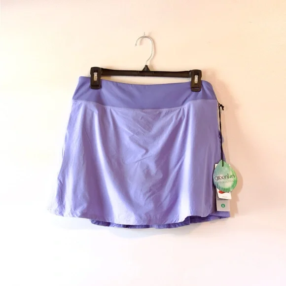 Mono B Micro - Perforated Ruffled Back Skort. - Picture 3 of 9